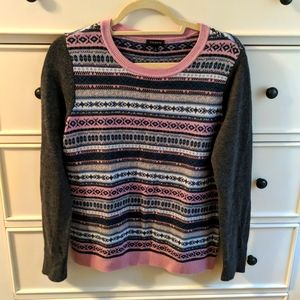 TALBOTS Fair isle sweater